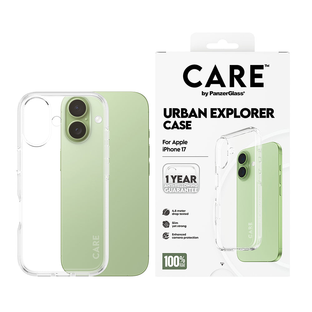 Hülle für Apple iPhone 17, PanzerGlass, Care Urban Explorer, Transparent