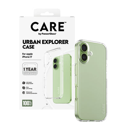 Hülle für Apple iPhone 17, PanzerGlass, Care Urban Explorer, Transparent