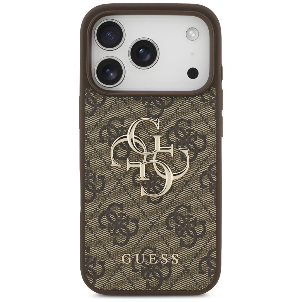 Custodia per Apple iPhone 17 Pro, Guess, 4G Big Logo, Marrone