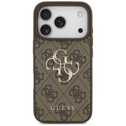Custodia per Apple iPhone 17 Pro, Guess, 4G Big Logo, Marrone