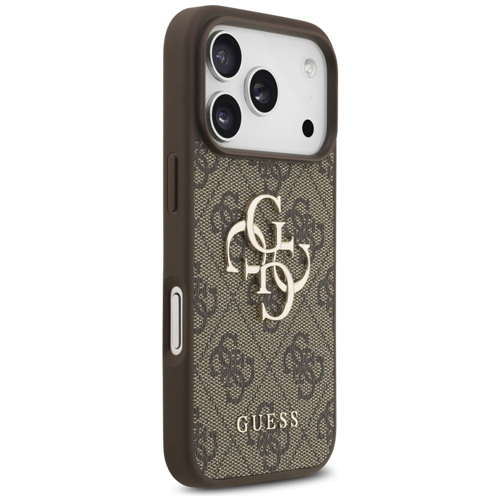 Custodia per Apple iPhone 17 Pro, Guess, 4G Big Logo, Marrone