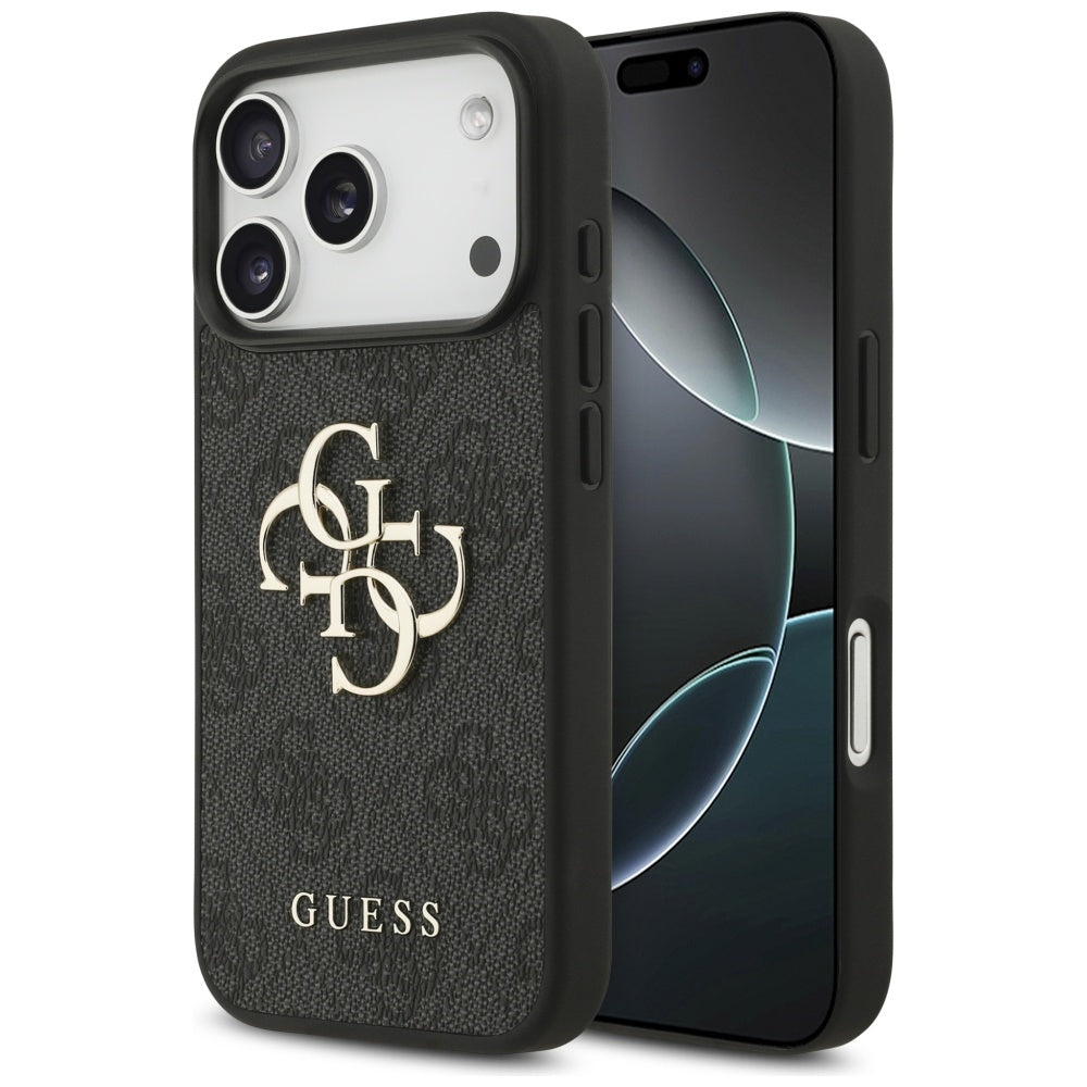 Custodia per Apple iPhone 17 Pro, Guess, 4G Big Logo, Nera