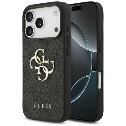 Custodia per Apple iPhone 17 Pro, Guess, 4G Big Logo, Nera