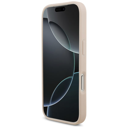 Custodia per Apple iPhone 17 Pro, Guess, 4G Grained Big and Classic Logo, Rosa