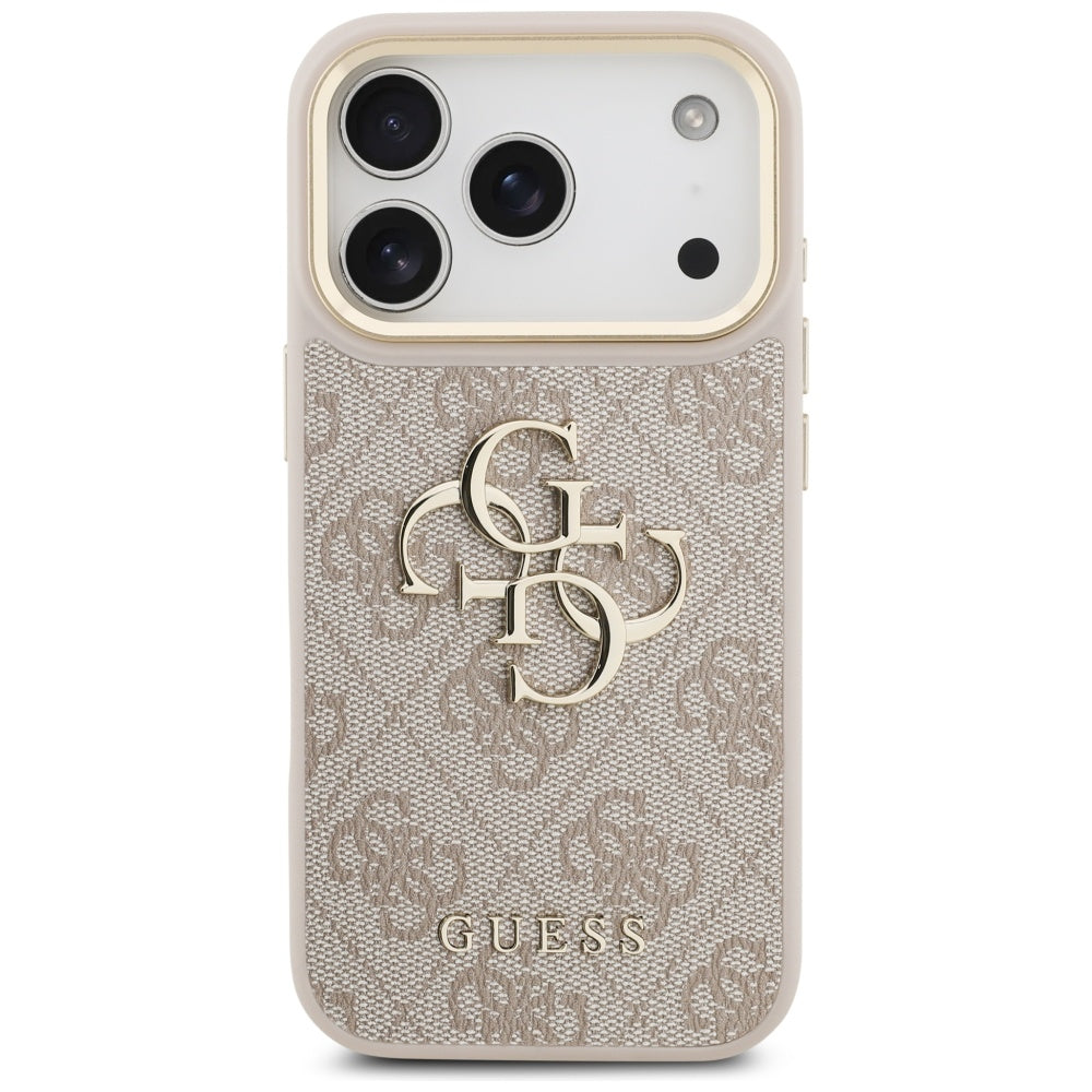 Custodia per Apple iPhone 17 Pro, Guess, Big 4G Classic Logo with Big Strap, Rosa