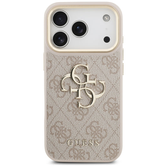 Étui pour Apple iPhone 17 Pro, Guess, Big 4G Classic Logo avec grande bandoulière, Rose.