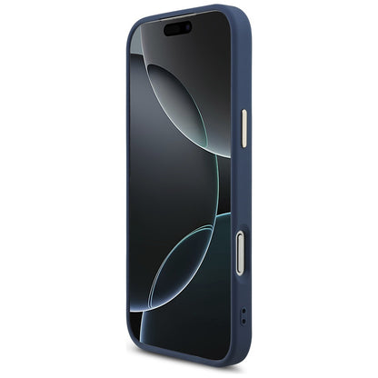 Étui pour Apple iPhone 17 Pro, Guess, Big 4G Logo Classic, Bleu Doré