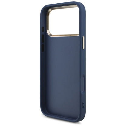 Étui pour Apple iPhone 17 Pro, Guess, Big 4G Logo Classic, Bleu Doré