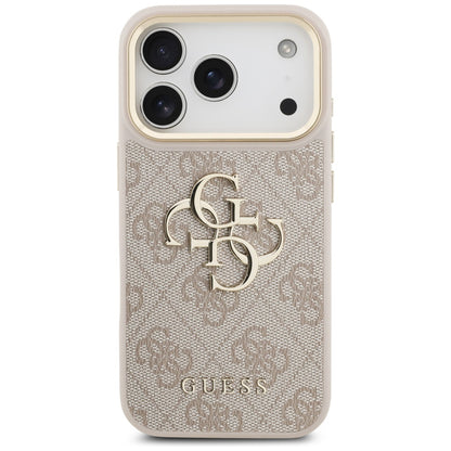 Étui pour Apple iPhone 17 Pro, Guess, Big 4G Logo Classic, Rose Doré.