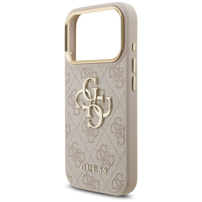 Étui pour Apple iPhone 17 Pro, Guess, Big 4G Logo Classic, Rose Doré.