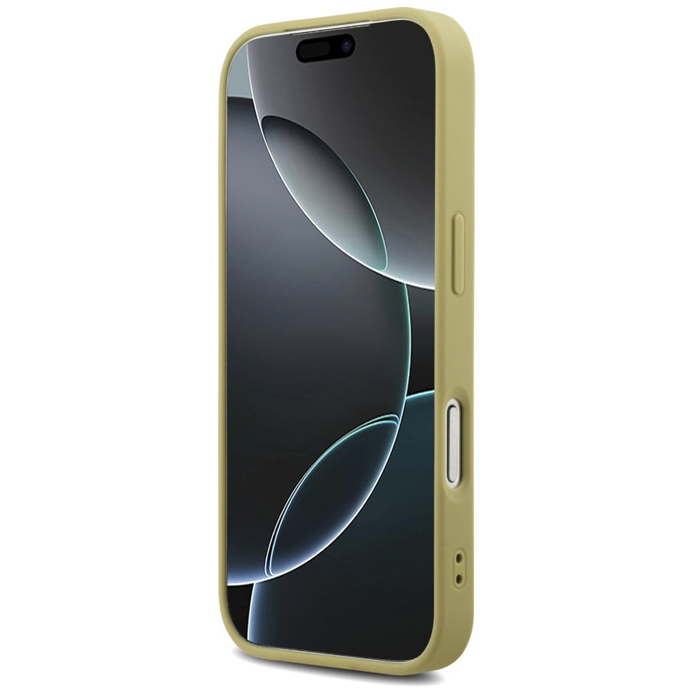 Custodia per Apple iPhone 17 Pro, Guess, Fixed Glitter Big 4G, Dorata