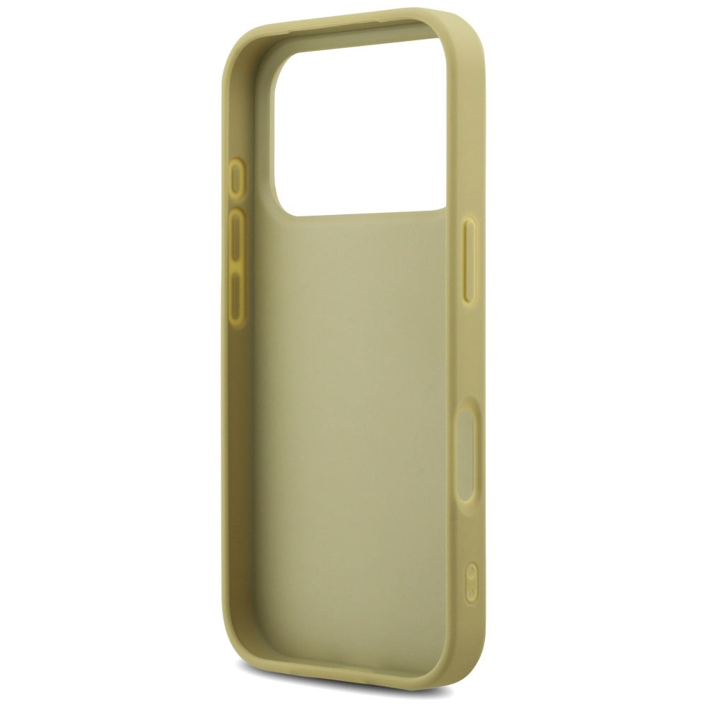 Custodia per Apple iPhone 17 Pro, Guess, Fixed Glitter Big 4G, Dorata