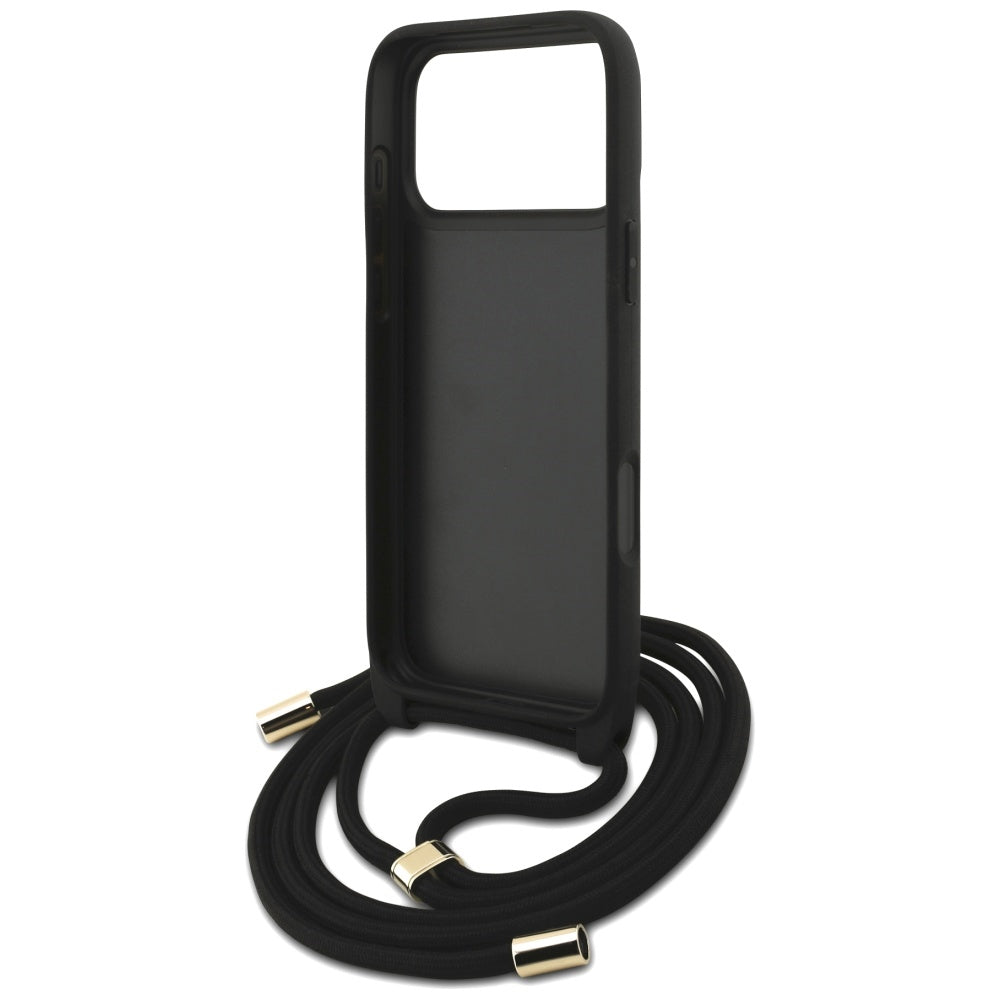 Custodia per Apple iPhone 17 Pro Max, Guess, 4G CBDY Big Logo con Cinturino, Marrone