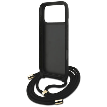 Custodia per Apple iPhone 17 Pro Max, Guess, 4G CBDY Big Logo con Cinturino, Marrone