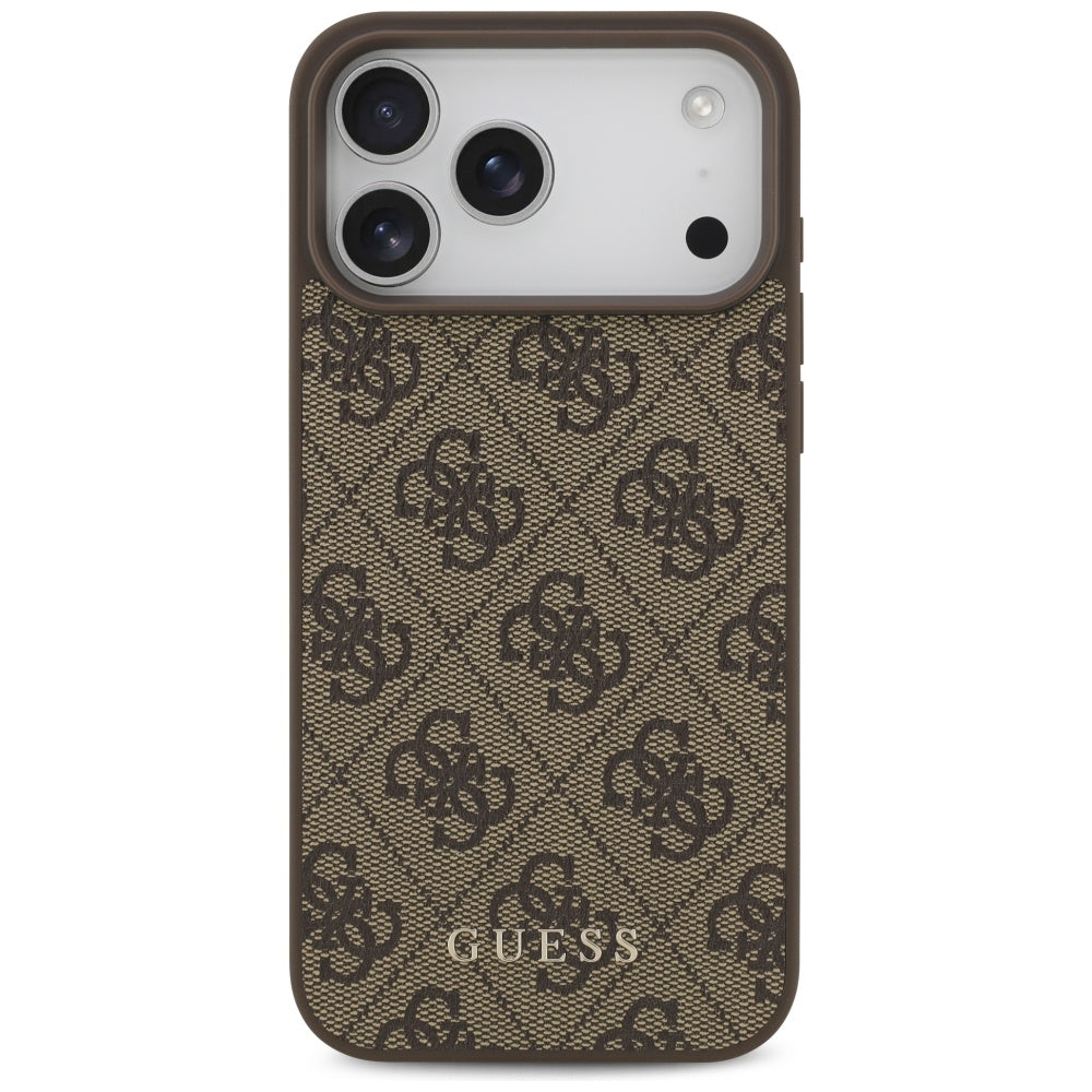 Custodia per Apple iPhone 17 Pro Max, Guess, 4G Classic, Marrone