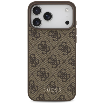 Custodia per Apple iPhone 17 Pro Max, Guess, 4G Classic, Marrone