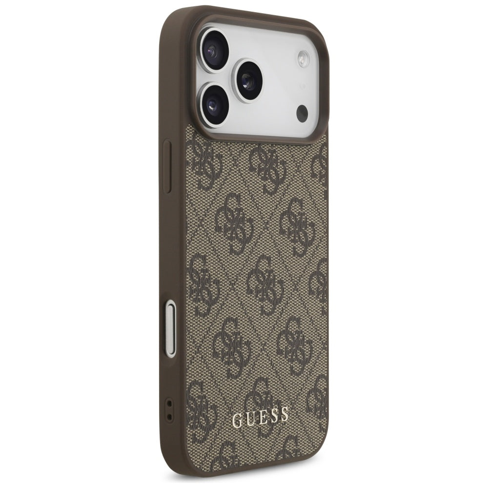 Custodia per Apple iPhone 17 Pro Max, Guess, 4G Classic, Marrone