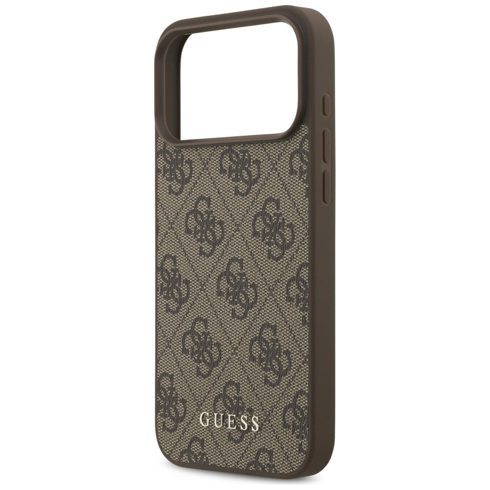 Custodia per Apple iPhone 17 Pro Max, Guess, 4G Classic, Marrone