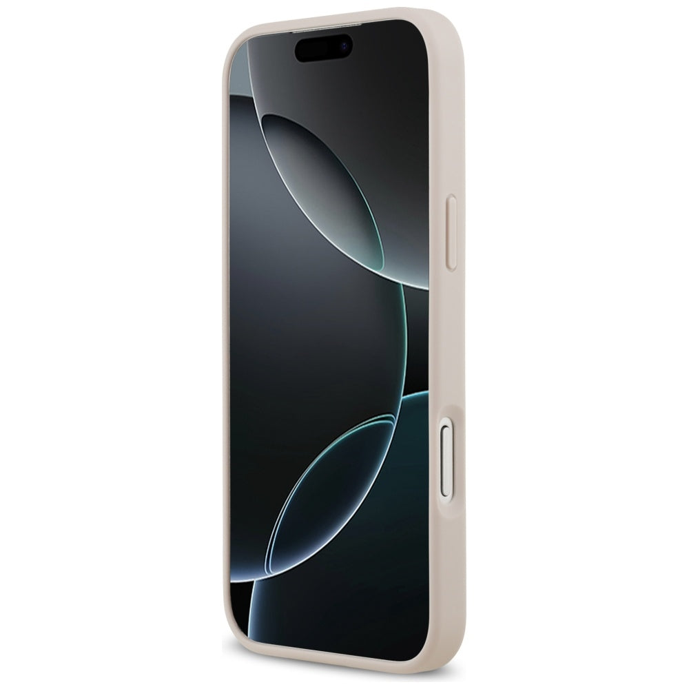 Étui pour Apple iPhone 17 Pro Max, Guess, 4G Double Card Triangle, Rose.