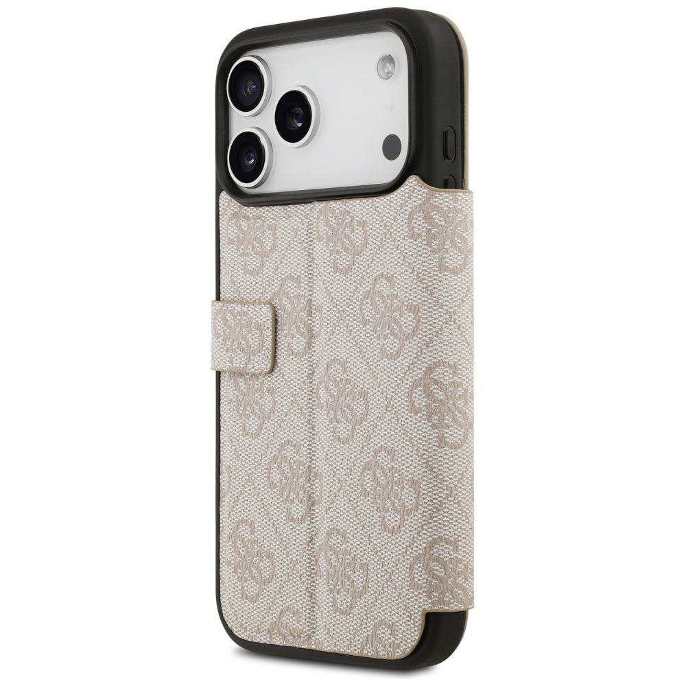 Étui pour Apple iPhone 17 Pro Max, Guess, Logo Métal 4G, Rose
