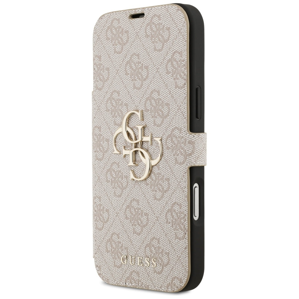 Étui pour Apple iPhone 17 Pro Max, Guess, Logo Métal 4G, Rose