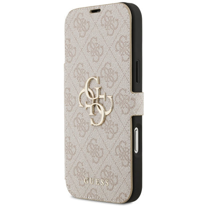 Étui pour Apple iPhone 17 Pro Max, Guess, Logo Métal 4G, Rose