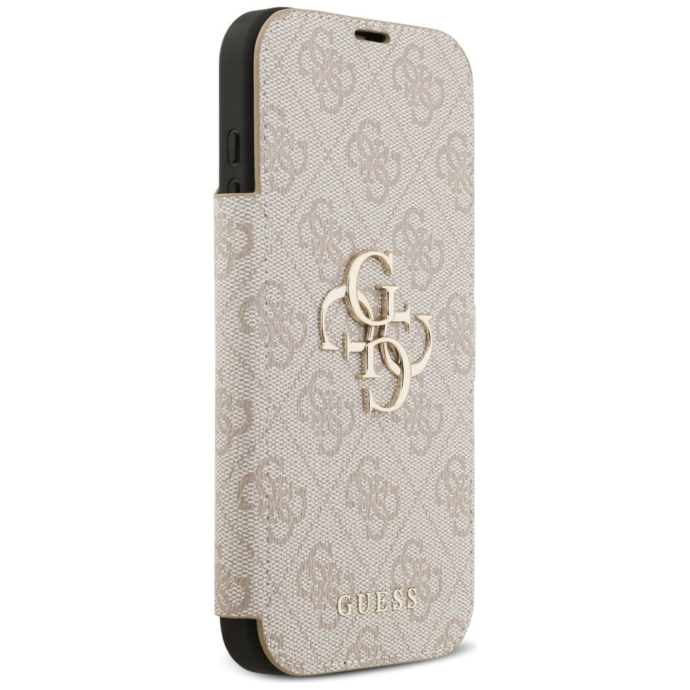 Étui pour Apple iPhone 17 Pro Max, Guess, Logo Métal 4G, Rose