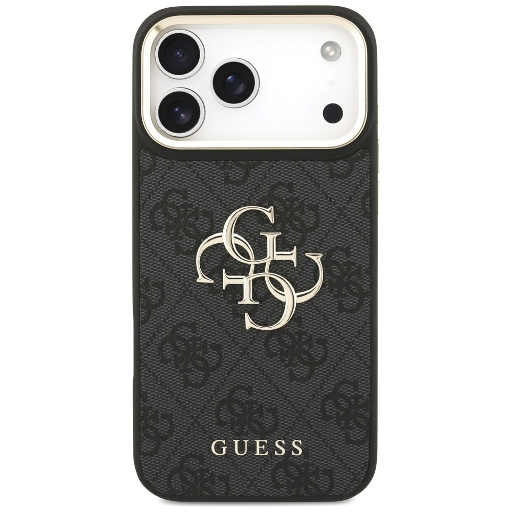 Étui pour Apple iPhone 17 Pro Max, Guess, Big 4G Classic Logo avec grande bandoulière, Noir