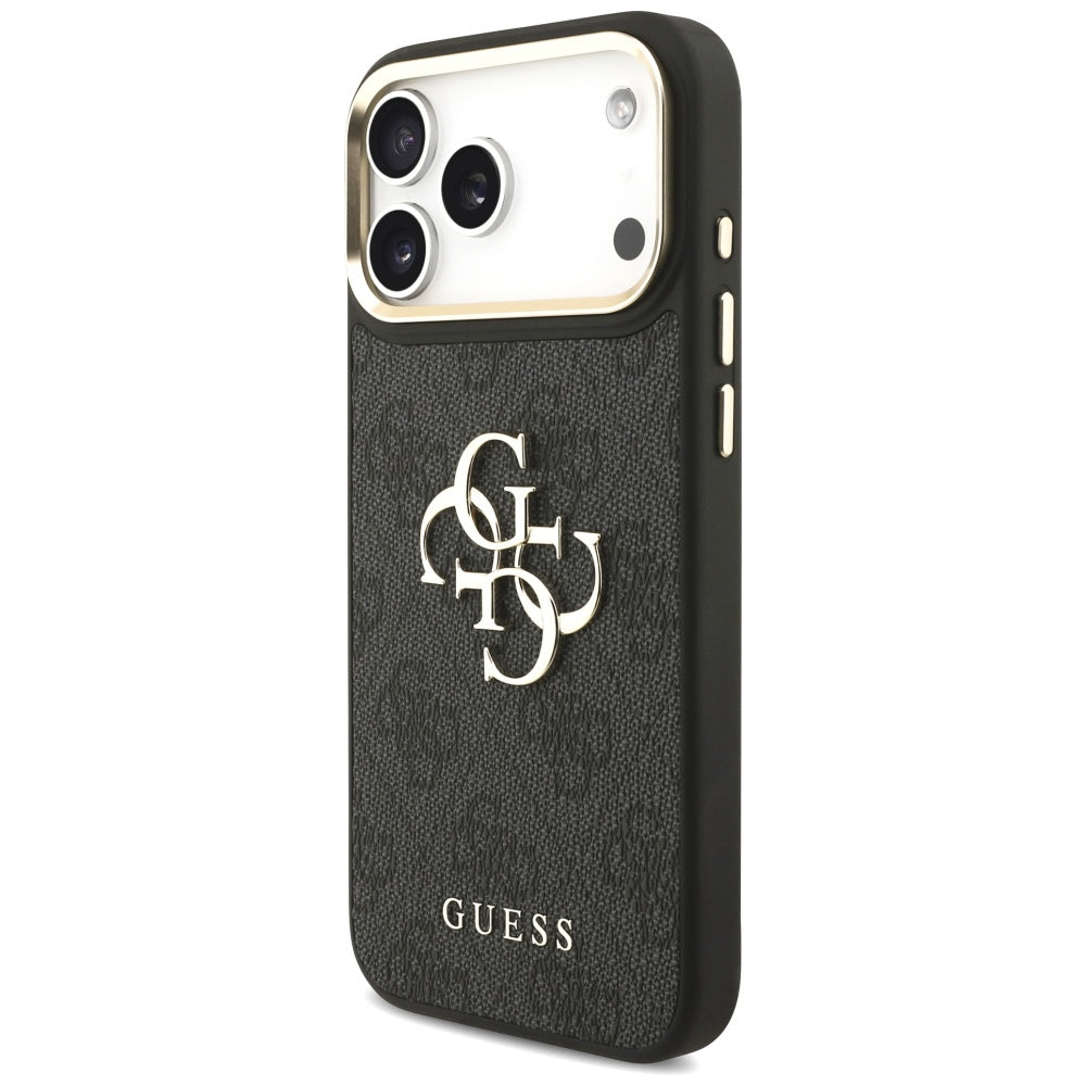 Étui pour Apple iPhone 17 Pro Max, Guess, Big 4G Classic Logo avec grande bandoulière, Noir