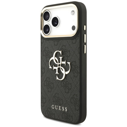 Étui pour Apple iPhone 17 Pro Max, Guess, Big 4G Classic Logo avec grande bandoulière, Noir