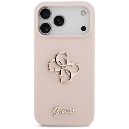 Custodia per Apple iPhone 17 Pro Max, Guess, Big 4G Script, Rosa Chiaro