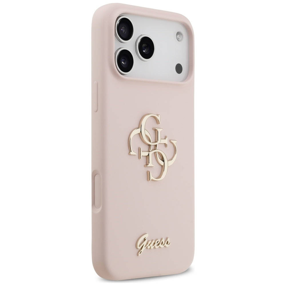 Custodia per Apple iPhone 17 Pro Max, Guess, Big 4G Script, Rosa Chiaro