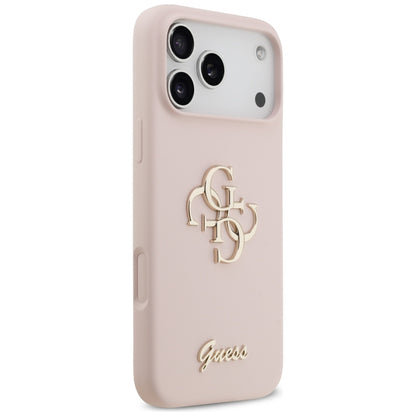 Custodia per Apple iPhone 17 Pro Max, Guess, Big 4G Script, Rosa Chiaro
