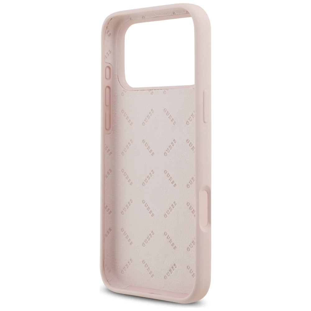 Custodia per Apple iPhone 17 Pro Max, Guess, Big 4G Script, Rosa Chiaro