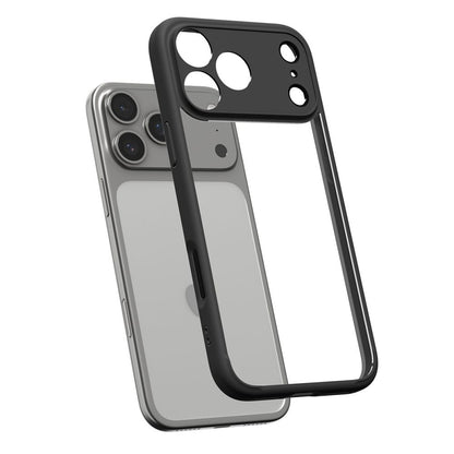 Custodia per Apple iPhone 17 Pro Max, Spigen, Ultra Hybrid, Nera Opaca