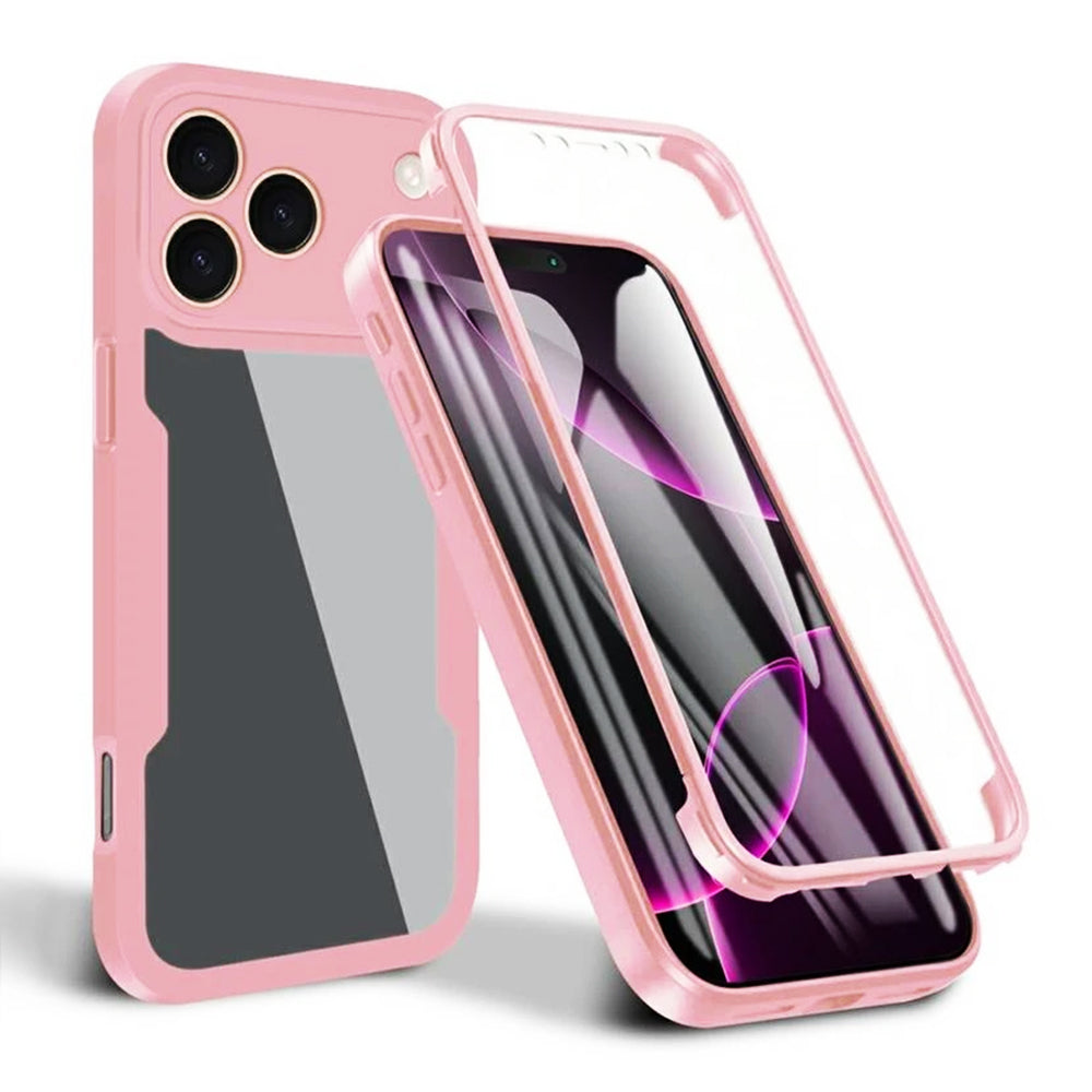 Custodia per Apple iPhone 17 Pro Max, Techsuit, ColorVerse 360, Rosa