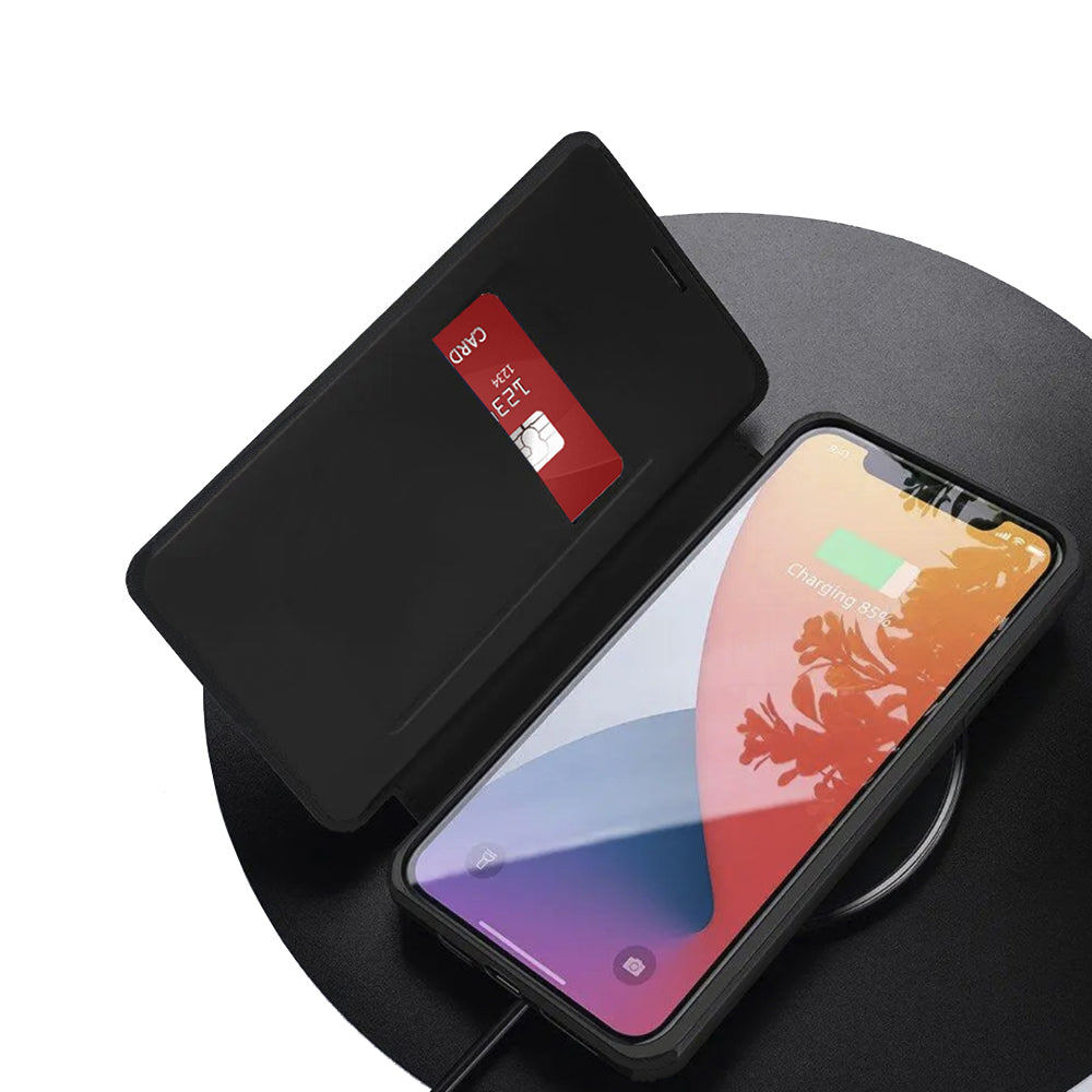 Custodia per Apple iPhone 17 Pro Max, Techsuit, Magskin Book, Nera