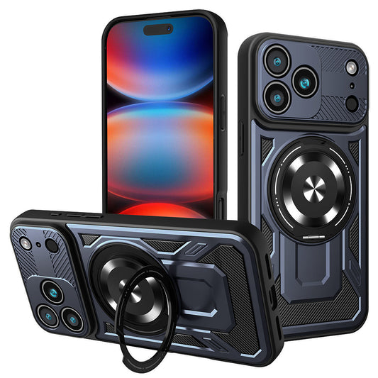 Étui pour Apple iPhone 17 Pro Max, Techsuit, RuggedCam, Bleu
