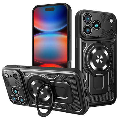 Custodia per Apple iPhone 17 Pro Max, Techsuit, RuggedCam, Nera