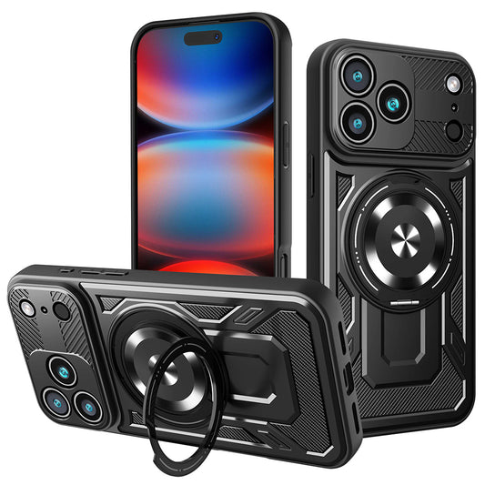 Étui pour Apple iPhone 17 Pro Max, Techsuit, RuggedCam, Noir