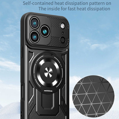 Custodia per Apple iPhone 17 Pro Max, Techsuit, RuggedCam, Nera