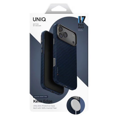 MagSafe Hülle für Apple iPhone 17 Pro Max, UNIQ, Keva MagClick, Denim