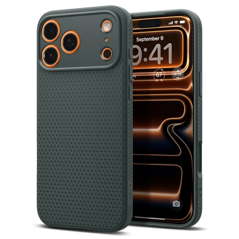 Coque pour Apple iPhone 17 Pro, Spigen, Liquid Air, Vert ACS10333