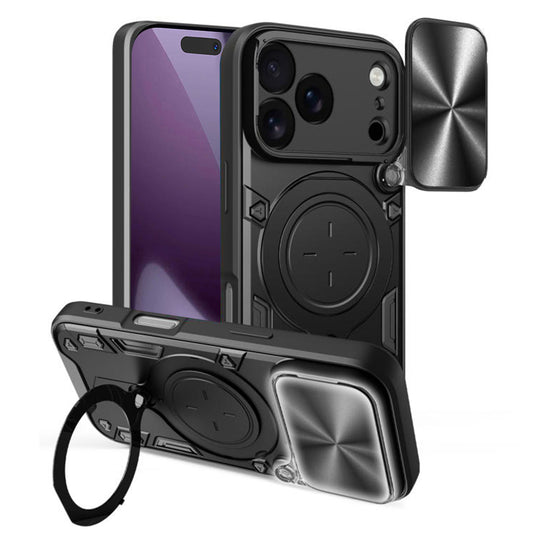 Housse pour Apple iPhone 17 Pro, Techsuit, CamGuard Pro, Noire