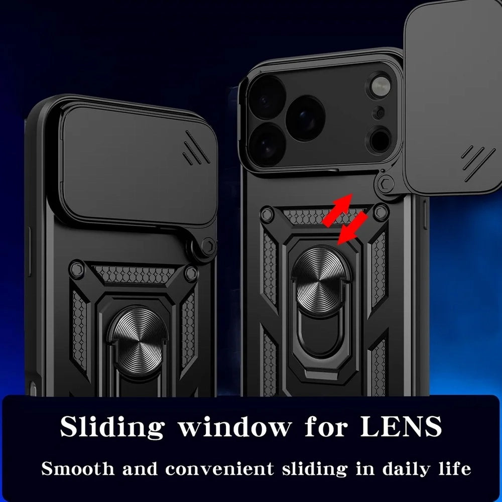 Étui pour Apple iPhone 17 Pro, Techsuit, CamShield, Noir