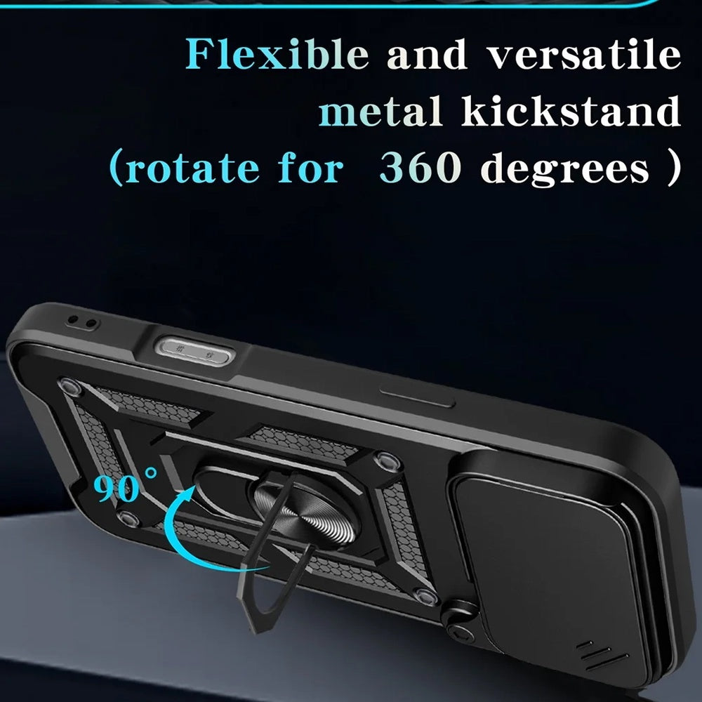 Étui pour Apple iPhone 17 Pro, Techsuit, CamShield, Noir