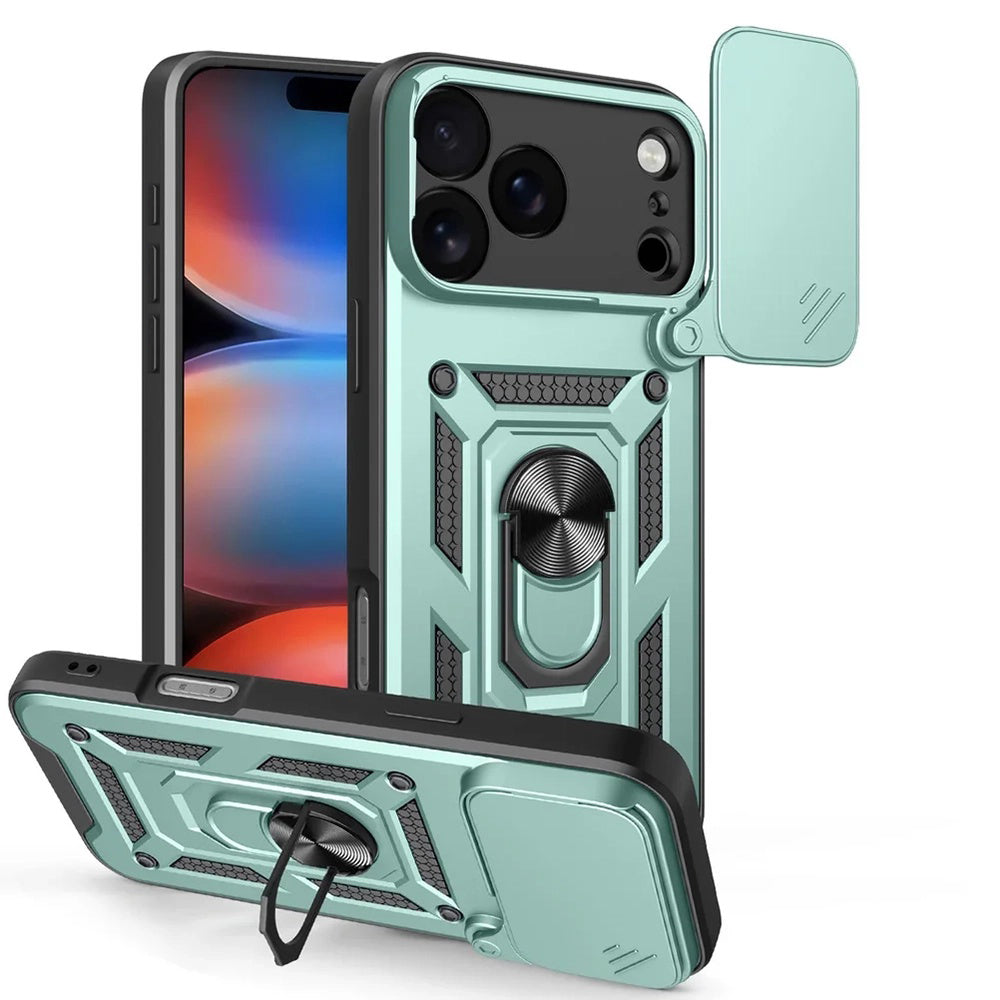 Étui pour Apple iPhone 17 Pro, Techsuit, CamShield, Vert