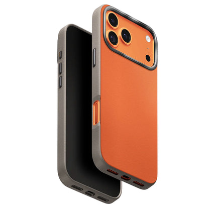 Étui pour Apple iPhone 17 Pro, UNIQ, Lyden Leatherette, Beige Orange