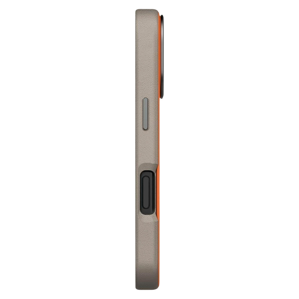 Étui pour Apple iPhone 17 Pro, UNIQ, Lyden Leatherette, Beige Orange
