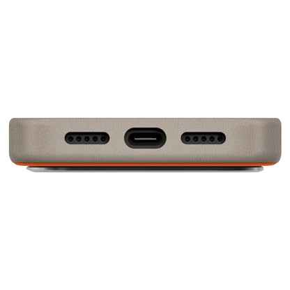 Étui pour Apple iPhone 17 Pro, UNIQ, Lyden Leatherette, Beige Orange